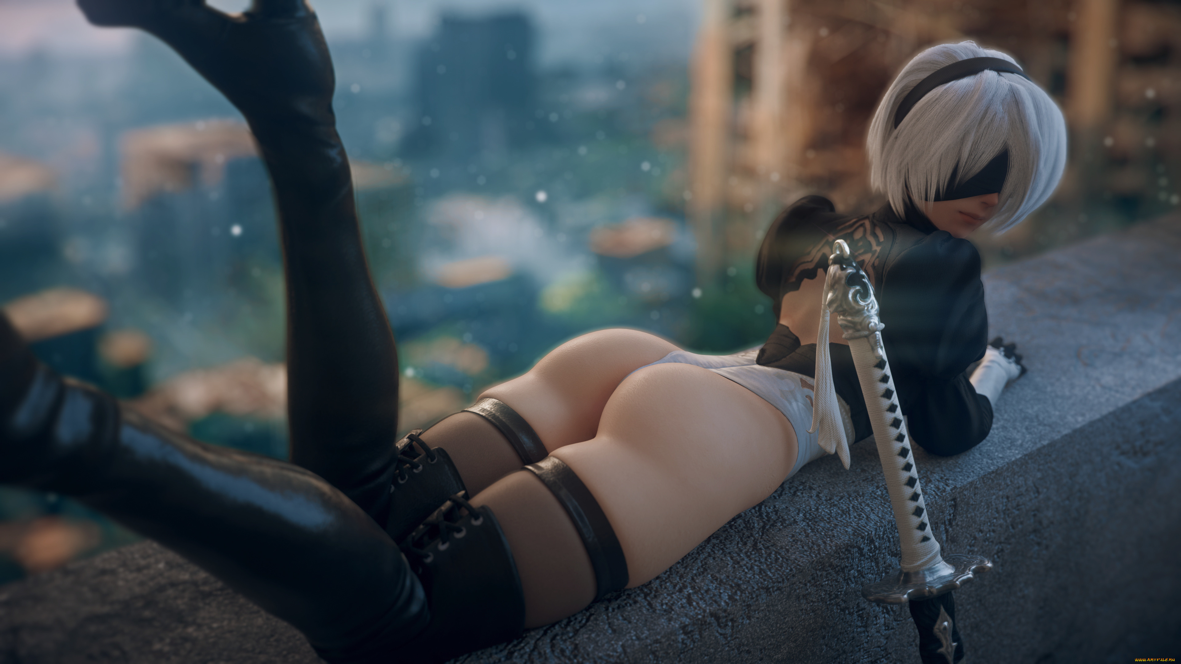 Sexy adult cosplay pc wallpaper